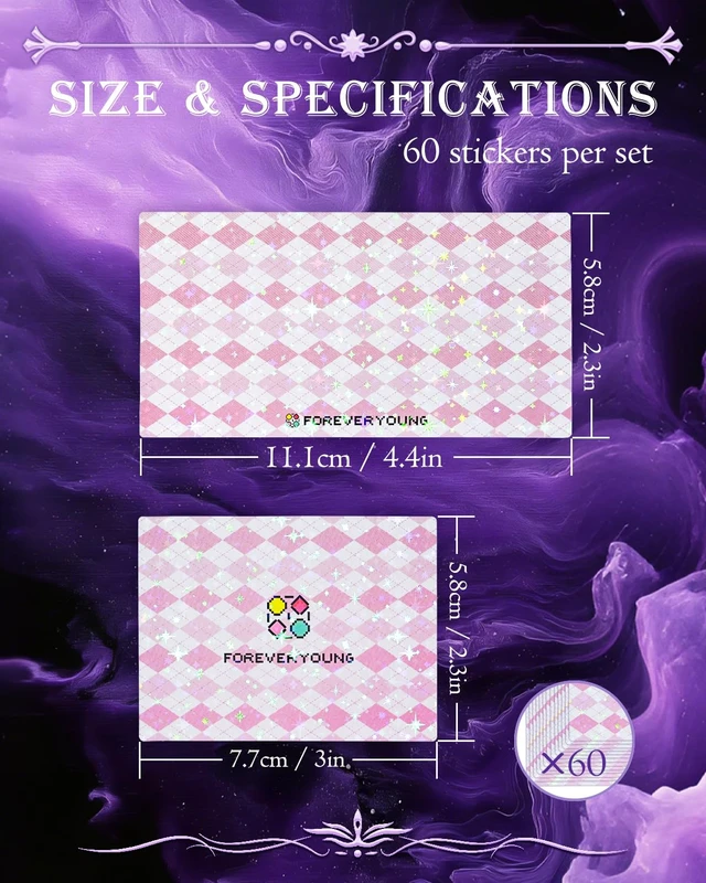 Alt view image 5 of 5 - 60PCS Anti-Distraction Bottom Stickers, Starlight Burst | Diamond Painting Storage Containers Trays Bottom Stickers, 60PCS, Focus-Enhancing, Opaque, Diamond Art Tools and Accessories