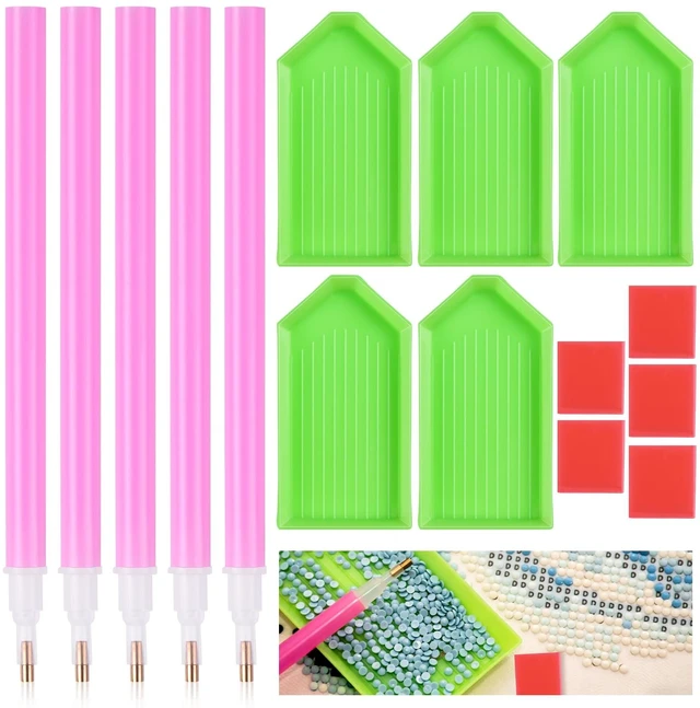 Main image of Diamond Painting Tools Kit, Diamond Art Tools & Accessories | Ergonomic Pens, Sorting Trays, Wax Pads, Storage Containers, DIY Diamond Painting, Adults, Beginners