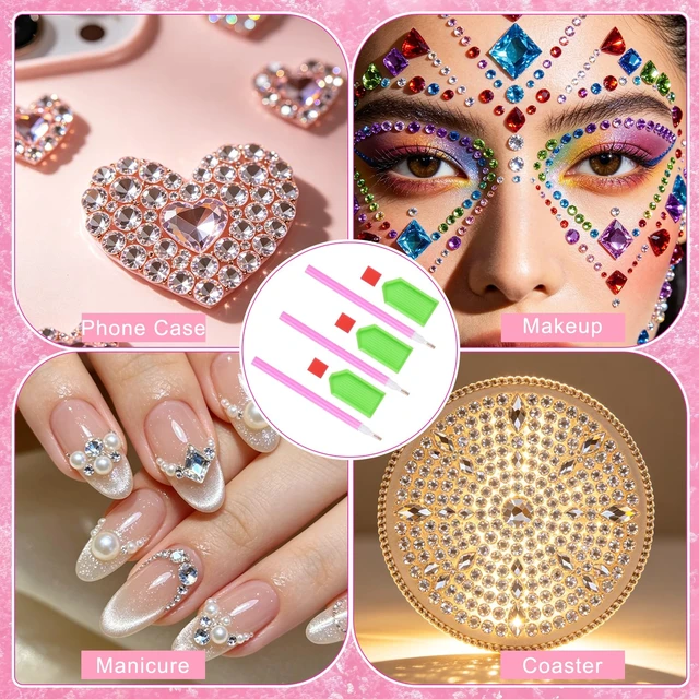 Alt view image 5 of 7 - Diamond Painting Tools Kit, Diamond Art Tools & Accessories | Ergonomic Pens, Sorting Trays, Wax Pads, Storage Containers, DIY Diamond Painting, Adults, Beginners