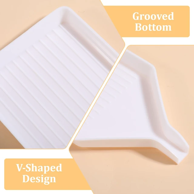 Alt view image 4 of 7 - Diamond Art Trays, 6 Pcs White Bead Rhinestone Sorting Tray | Bead Organizer for Rhinestones, Sturdy Plastic, Quick Sorting, Accessories for DIY Crafts