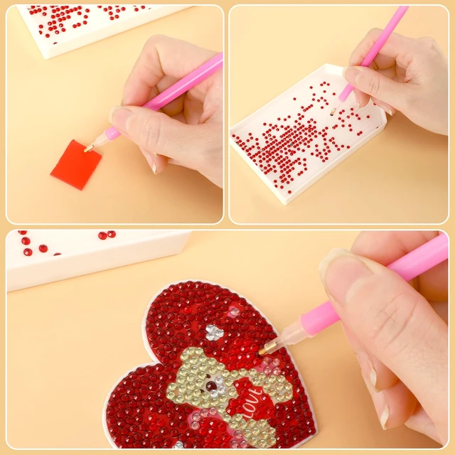 Alt view image 3 of 7 - 6 Pack Diamond Art Painting Trays Rhinestone Bead Sorting Tray | Sturdy Plastic, For DIY Craft Enthusiasts, Quick Rhinestone Sorting, Curved Spout Design for Neat Pouring
