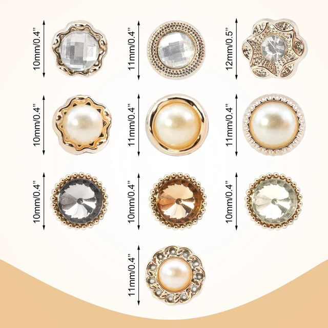 Alt view image 6 of 7 - 10 PCS Lapel Pins for Women, Modesty Pins Safety Brooch Buttons | Secure Clasp, Blouse Fasteners, Decorative Stud Pins for DIY Bag, Cardigan, Dress, Clothes, Scarf, Shawl, Shirt, Sweater