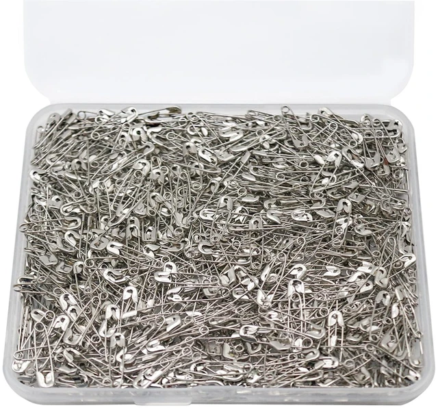 Alt view image 4 of 6 - 500PCS Safety Pins, 0.75Inch/19mm Small Safety pins, Rust Resistant Nickel Plated Steel Set for Crafting, Sewing, Rimming Fastening Clip Button for Garment Hang Tag (Silver)