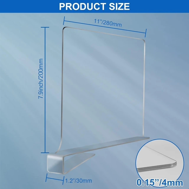 Alt view image 6 of 7 - Acrylic Shelf Dividers for Closet Organization 6PCS Closet Shelf Divider Closet Dividers for Shelves Shelf Organizer for Closet Shelf Organizer For Wood Closet Separator Clear
