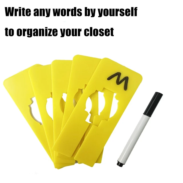 Alt view image 5 of 7 - 30 Pcs Dividers for Hanging Clothes, Clothing Plastic Rack Size Dividers Rectangular Reusable Closet Separators Closet Labels dividers Closet Clothes Dividers(Colorful)