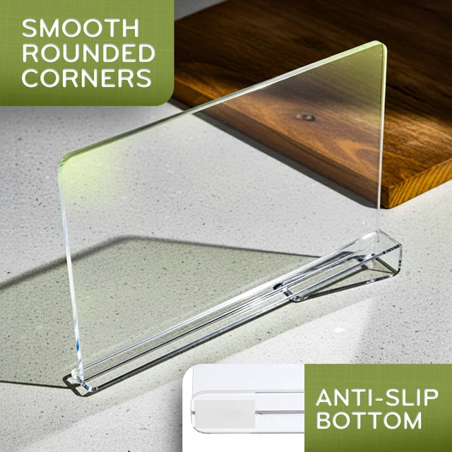 Alt view image 4 of 7 - 6 Pack Acrylic Shelf Dividers Closet Organizers, Closet Shelf Dividers | Clothes, Books, Shoes, Purse & Towel Organizers for Closet. Only Suitable for Wooden Shelves