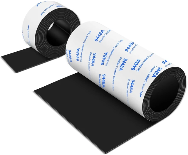 Main image of Non Slip Furniture Pads, 2 Rolls Rubber Adhesive Pads, Adhesive Rubber Pads for Furniture and Appliances 4x40 inch+1x40 inch