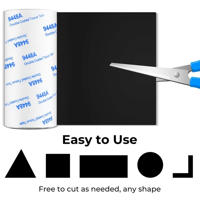 Alt view image 4 of 7 - Non Slip Furniture Pads, 2 Rolls Rubber Adhesive Pads, Adhesive Rubber Pads for Furniture and Appliances 4x40 inch+1x40 inch
