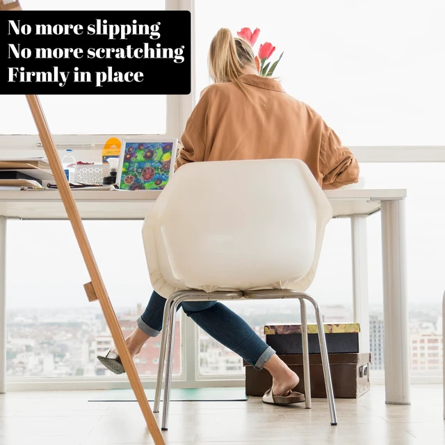Alt view image 7 of 7 - 96 Pcs Non Slip Furniture Pads 3/4 in Round Black Plastic Rubber Furniture Pads Self Adhesive Rubber Anti Skid Pad Anti Slip Table Legs Chair Feet Furnitures Pad for Hardwood Tiles Floors