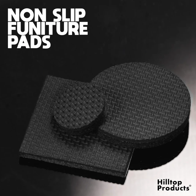 Alt view image 4 of 6 - 148 Piece Black Non Slip Rubber Furniture Pads | Self Adhesive, Protectors