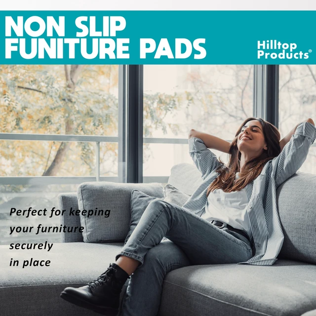 Alt view image 5 of 6 - 148 Piece Black Non Slip Rubber Furniture Pads | Self Adhesive, Protectors