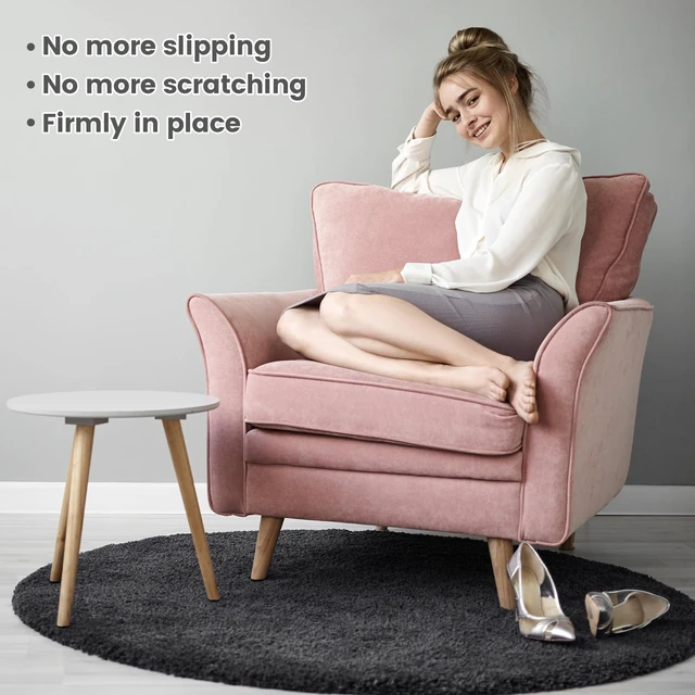 Alt view image 7 of 7 - 128Pcs Non Slip Furniture Pads, 3/4 Inch Round Anti Skid Pads for Furniture | Self Adhesive Rubber Anti Skid Grippers, Chair Leg Floor Protectors for Hardwood Floors, Keep Furniture in Place