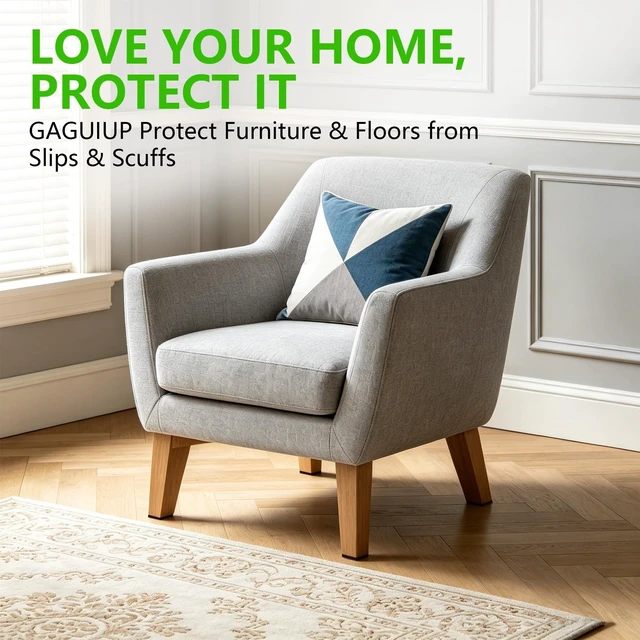Alt view image 6 of 7 - 2" Non Slip Furniture Pads 24Pcs, Premium Self Adhesive Grippers | Anti Slip Furniture Feet for Hardwood Floors, Anti-Slide Floor Protectors for Couch Bed Stoppers, Keep Furniture in Place!