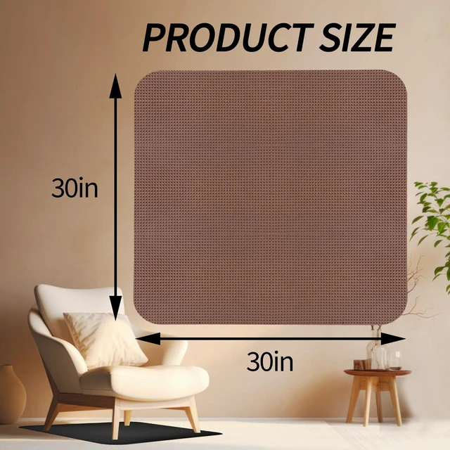 Alt view image 2 of 7 - Recliner Pads for Hardwood Floors Non Skid Furniture Gripper Pad Floor Rubber Mat,Anti Slide Furniture Pad Hardwood Floor Protector,Swivel Chairs Recliner Mats Non Slip Recliner Grippers Coffee