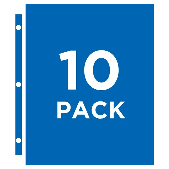 Alt view image 4 of 4 - Clear Business Card Organizer Pages for 3 Ring Binders, Pack of 10, Holds 200 Cards Total (76009)