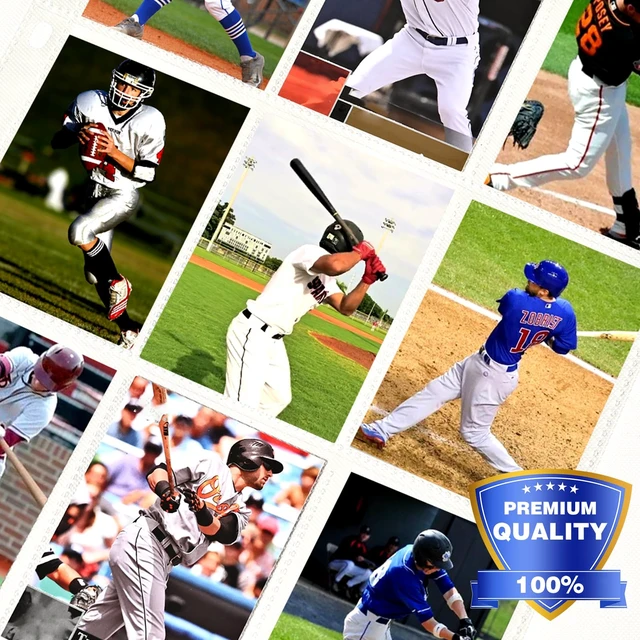 Alt view image 6 of 6 - 50 Pack 9 Pocket Card Sleeves Binder Sheets, Holds 900 Cards | Trading Card Sleeves for 3 Ring Binder, Protective Pages Sheets for Baseball, Football, Business, Game Cards