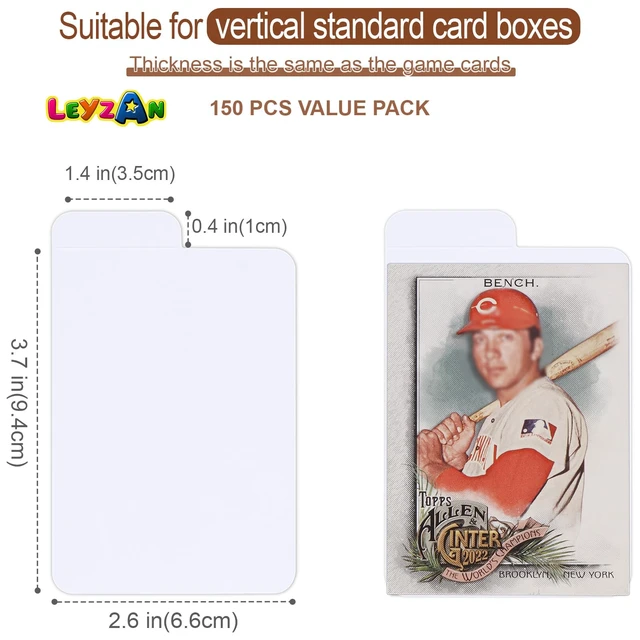 Alt view image 2 of 7 - Trading Card Dividers, 150-Pack Paper Card Divider for Storage Boxes | Vertical Dividers Card for TCG, MTG, Baseball & Sports Cards, with Tabs for Easy Collection Organization