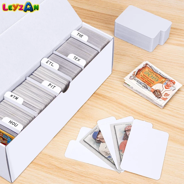 Alt view image 3 of 7 - Trading Card Dividers, 150-Pack Paper Card Divider for Storage Boxes | Vertical Dividers Card for TCG, MTG, Baseball & Sports Cards, with Tabs for Easy Collection Organization