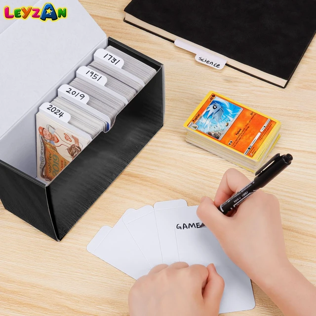 Alt view image 6 of 7 - Trading Card Dividers, 150-Pack Paper Card Divider for Storage Boxes | Vertical Dividers Card for TCG, MTG, Baseball & Sports Cards, with Tabs for Easy Collection Organization