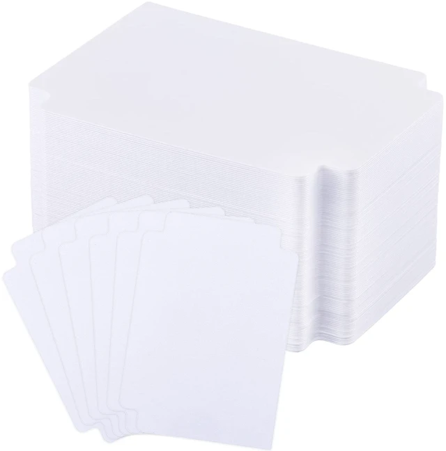 Main image of 50 Pcs Card Dividers Plastic Tabs Compatible with TCG,White | Frosted Vertical 2.7x3.8 in, Organize Binders Storage, Label Tabs for TCG Sports Collections, Translucent