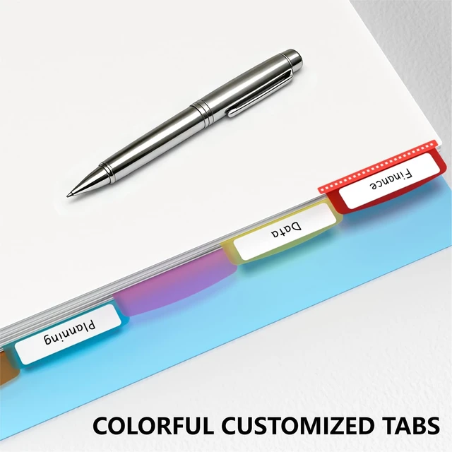 Alt view image 7 of 7 - Binder Dividers with Tabs, White Sheet Protectors for 3 Ring Binder, 3 Hole Punch Dividers in 6 Color Tab Page Protectors, 3 Ring Binder Dividers with Tabs, 3 Set 18 Pcs, White