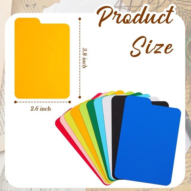 Alt view image 2 of 7 - 50 Pcs Trading Card Dividers, Playing Card Separators, Multicolor | PP Material, 2.6 x 3.8 Inch, For Trading Cards, Playing Cards And Office Storage, 10 Colors, Card Organization