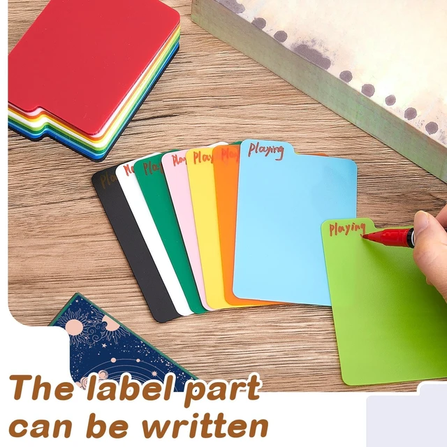 Alt view image 4 of 7 - 50 Pcs Trading Card Dividers, Playing Card Separators, Multicolor | PP Material, 2.6 x 3.8 Inch, For Trading Cards, Playing Cards And Office Storage, 10 Colors, Card Organization