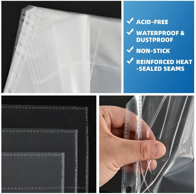 Alt view image 7 of 7 - 9 Pocket Card Sleeves, Holds 1800 Cards, Trading Card Binder Sleeves | for Storage and Protection, Top Loading, Trading Cards Sleeves Fit for Baseball, Football, Game, Business Cards