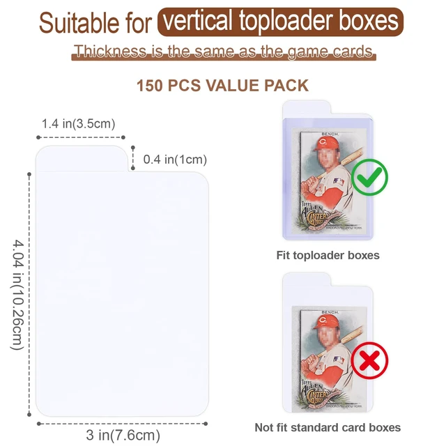 Alt view image 2 of 7 - Tall Trading Card Dividers, 150-Pack Paper Card Divider for Storage Boxes | Vertical Dividers Card for TopLoaders, TCG, MTG, Baseball & Sports Cards, with Tabs for Easy Collection Organization