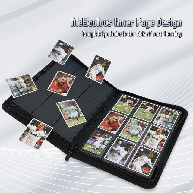 Alt view image 5 of 6 - Card Binder 9 Pocket, Double Sided Pockets Trading Card Binder with 30 Sleeves, Premium Zip Trading Card Holder Collector Album Holds 540 MTG (Black)