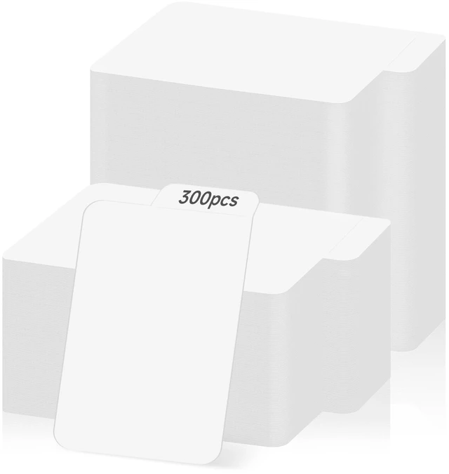 Main image of 300 Pieces Trading Card Dividers, Paper Divider Cards with Tabs | Blank White Card Box Dividers for Storage Boxes, Ideal for Baseball MTG TCG Sports Game Cards, Standard Vertical, 2.6x4.1 In