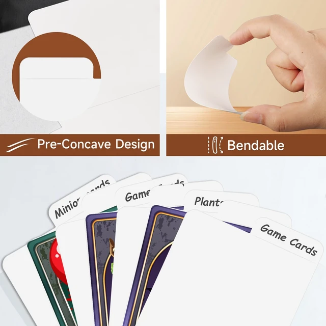 Alt view image 3 of 7 - 300 Pieces Trading Card Dividers, Paper Divider Cards with Tabs | Blank White Card Box Dividers for Storage Boxes, Ideal for Baseball MTG TCG Sports Game Cards, Standard Vertical, 2.6x4.1 In