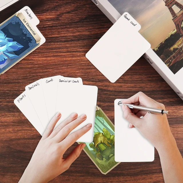 Alt view image 5 of 7 - 300 Pieces Trading Card Dividers, Paper Divider Cards with Tabs | Blank White Card Box Dividers for Storage Boxes, Ideal for Baseball MTG TCG Sports Game Cards, Standard Vertical, 2.6x4.1 In