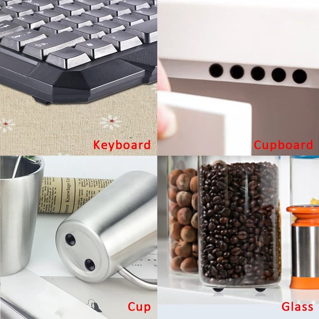 Alt view image 6 of 7 - 318 Pcs Rubber Feet Bumper Pads Self Stick Furniture Buffer Pads | Noise Dampening Bumper Feet, for Doors Cabinets Drawers Glass, Black
