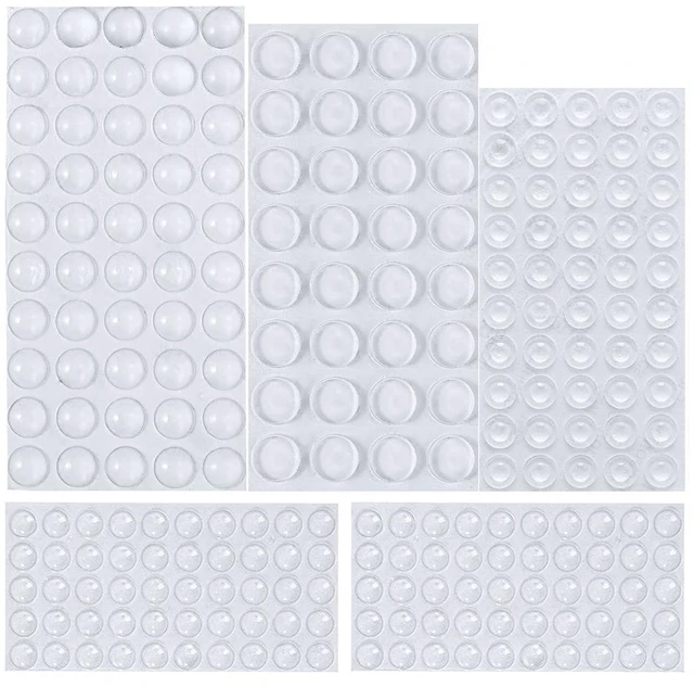 Main image of 232 Pcs Rubber Feet Adhesive Bumper Pads Self Stick Buffer Pads | Clear