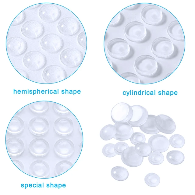 Alt view image 4 of 7 - 232 Pcs Rubber Feet Adhesive Bumper Pads Self Stick Buffer Pads | Clear