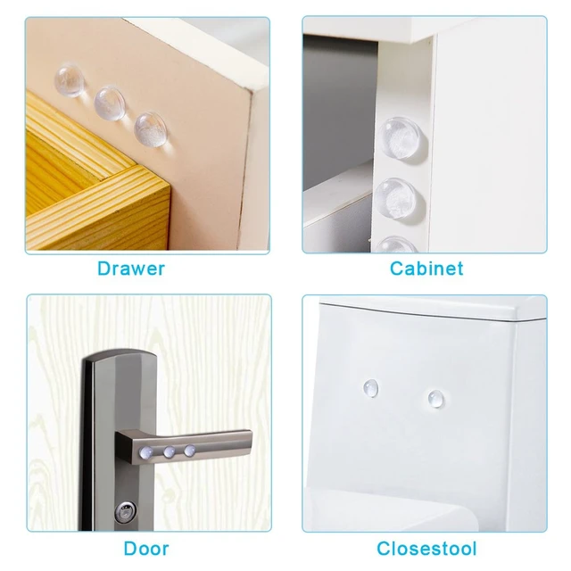 Alt view image 7 of 7 - 232 Pcs Rubber Feet Adhesive Bumper Pads Self Stick Buffer Pads | Clear