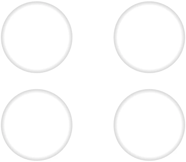 Main image of 4 Pcs Rubber Feet Pads Diameter 1.9 CM / 0.75 inch, White | Replacement rubber feet for MacBook Bottom Case, Non-Slip Protection for Almost Any Surface, Strong Self-Stick Backing