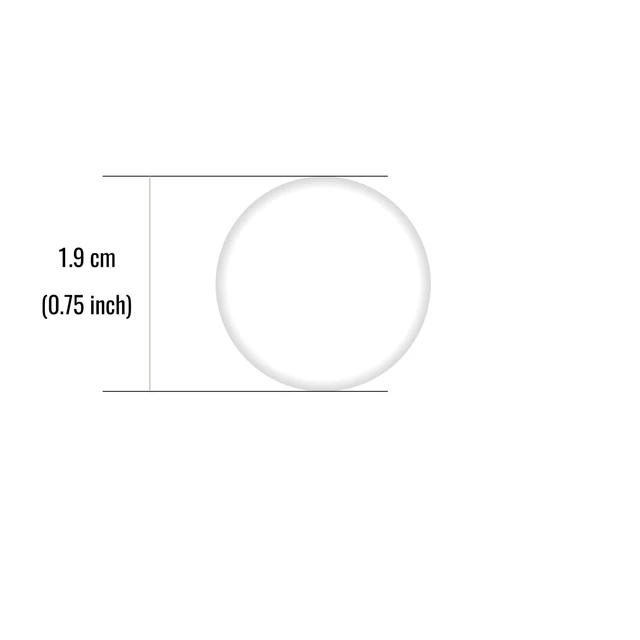 Alt view image 2 of 2 - 4 Pcs Rubber Feet Pads Diameter 1.9 CM / 0.75 inch, White | Replacement rubber feet for MacBook Bottom Case, Non-Slip Protection for Almost Any Surface, Strong Self-Stick Backing