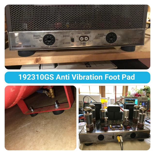 Alt view image 5 of 6 - 4PCS 192310GS Anti Vibration Rubber Feet Pads Bumper for Air Compressors, Generators Pressure Washers Isolation Mounts Compatible with Coleman Powermate 094-0026 Sanborn E106661, Husky Fini D091007