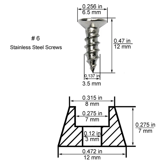 Alt view image 4 of 7 - 1/2" Rubber Feet for Cutting Board with Stainless Screws,20 Pack | Small Black Round Cutting Board Feet, Non Slip Bumper Pads for Furniture, Electronics & Application(12mm*8mm*7mm)