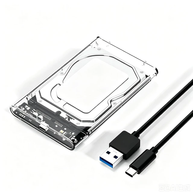 Main image of 2.5 Inch Hard Drive Enclosure, USB 3.1 to SATA External Hard Drive Reader, 5Gbps Hard Disk Enclosure 7mm/9.5mm, Tool-Free Plug and Play, Support Up to 6TB SATA HDD SSD