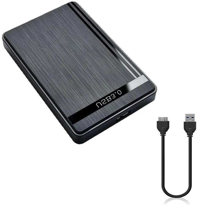 Main image of 2.5" Hard Drive Enclosure USB 3.0 to SATA III Adapter Supports 2.5 Inch SSD & HDD 9.5mm 7mm External Hard Drive Enclosure with UASP