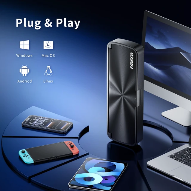 Alt view image 7 of 7 - M.2 NVMe SSD Enclosure, M.2 NVMe to USB Adapter, USB 3.2 Gen 2 (10Gbps) SSD Reader for M & M+B Key NVMe SSD, Support UASP and Trim, Tool-Free Installation, Sandwich Style Design
