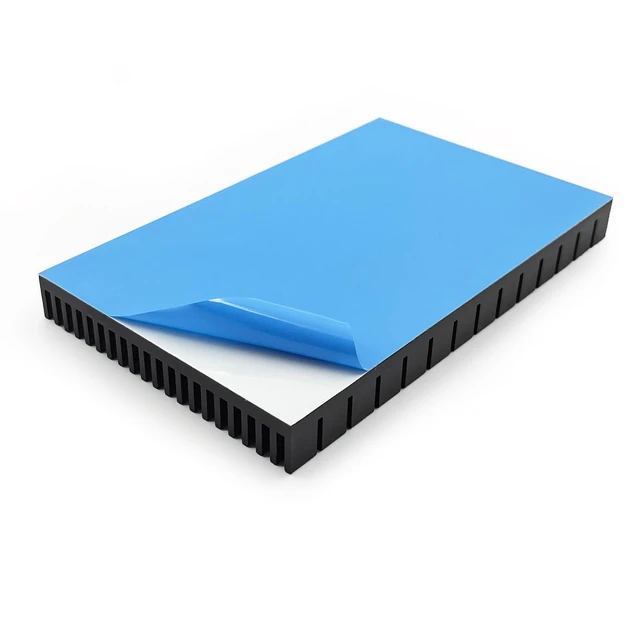 Alt view image 3 of 7 - Large Heat sink 150x93x15 mm/ 5.9x3.66x0.59 inch + Thermal Conductive Adhesive Tape, High Power Heatsink Module Cooler Fin for PCB Board LED Motherboard Cooling GPU Backplate Radiator Routers RTX 3090