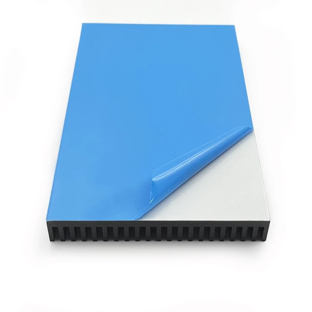 Alt view image 4 of 7 - Large Heat sink 150x93x15 mm/ 5.9x3.66x0.59 inch + Thermal Conductive Adhesive Tape, High Power Heatsink Module Cooler Fin for PCB Board LED Motherboard Cooling GPU Backplate Radiator Routers RTX 3090