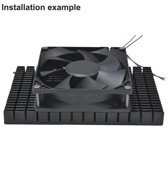 Alt view image 5 of 7 - Large Heat sink 150x93x15 mm/ 5.9x3.66x0.59 inch + Thermal Conductive Adhesive Tape, High Power Heatsink Module Cooler Fin for PCB Board LED Motherboard Cooling GPU Backplate Radiator Routers RTX 3090