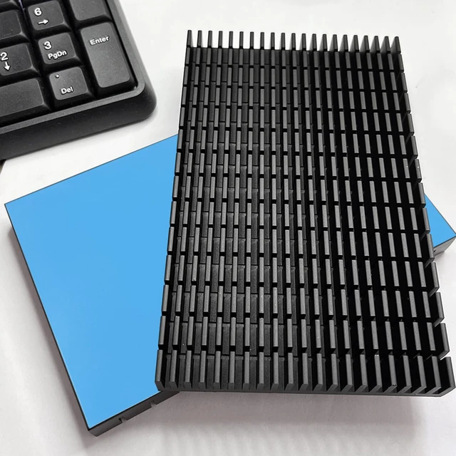 Alt view image 7 of 7 - Large Heat sink 150x93x15 mm/ 5.9x3.66x0.59 inch + Thermal Conductive Adhesive Tape, High Power Heatsink Module Cooler Fin for PCB Board LED Motherboard Cooling GPU Backplate Radiator Routers RTX 3090