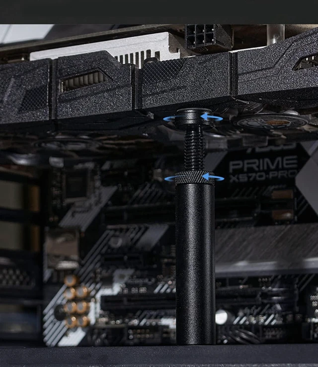 Alt view image 7 of 7 - GPU Support Bracket, Graphics Card GPU Brace Support, Video Card Sag Holder Bracket, GPU Stand, L(70-120mm