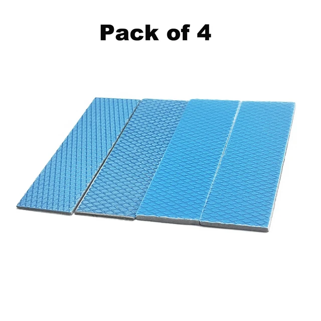 Alt view image 5 of 6 - 4 Pack m.2 Thermal Pad, 70x22mm 1mm 2mm Highly Efficient Thermal Conductivity 12.0 W/mK, Heat Resistant Silicone for M.2 2280 SSD NVMe Heatsinks